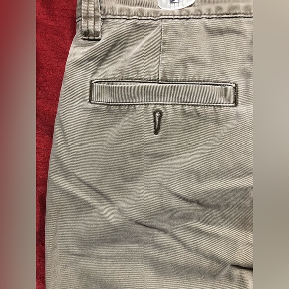 L.L. Bean mens cream grey Canvas pants - Picture 5 of 8